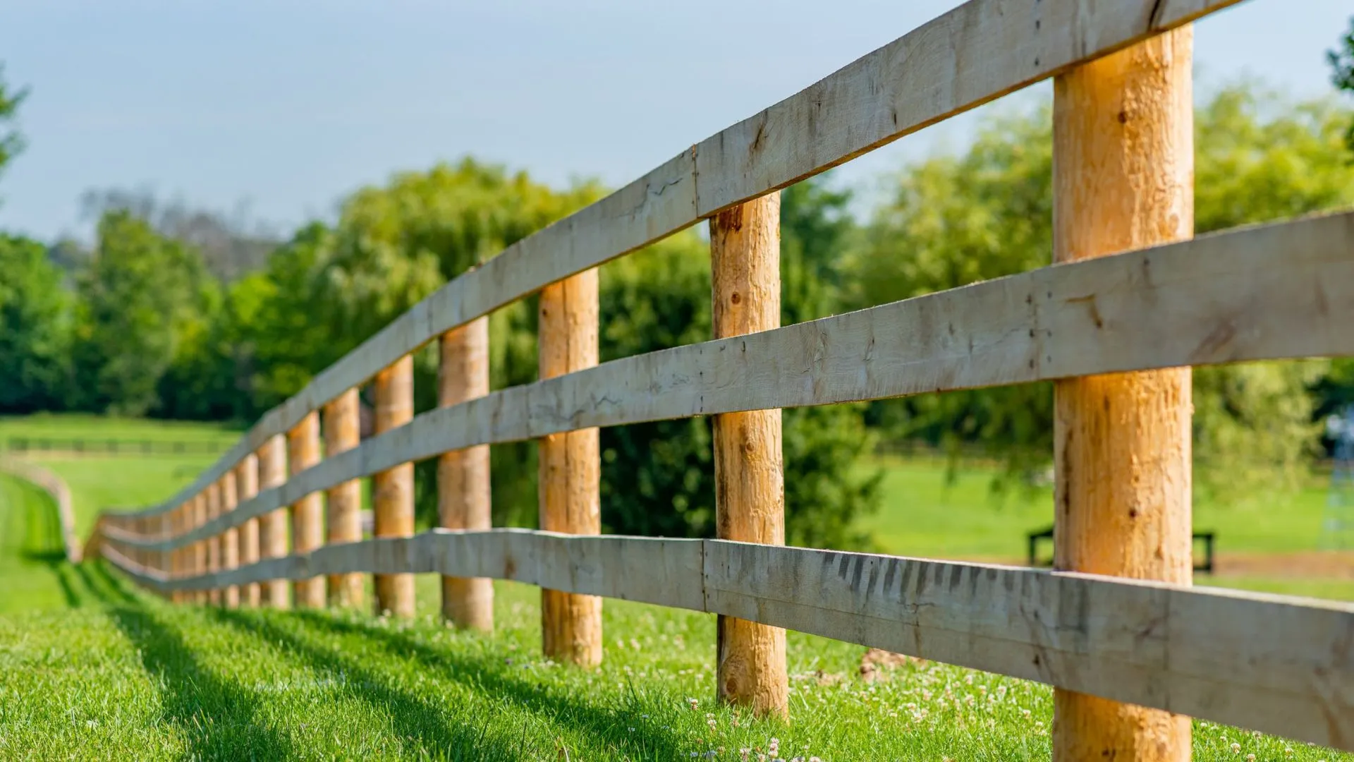 A wood fence